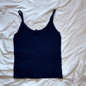 Forever 21 cropped blue tank